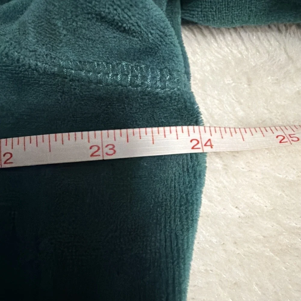 SB Active Women Emerald Green Velour Tracksuit Jewel Stud Trim XL Hoodie Pants